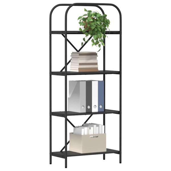 Regal Schwarze Eiche 60 x 30 x 146 cm Holzwerkstoff