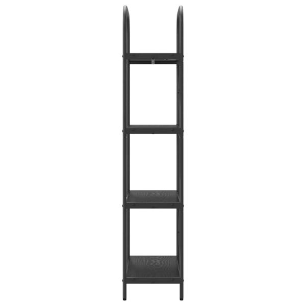 Regal Schwarze Eiche 60 x 30 x 146 cm Holzwerkstoff