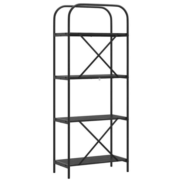 Regal Schwarze Eiche 60 x 30 x 146 cm Holzwerkstoff