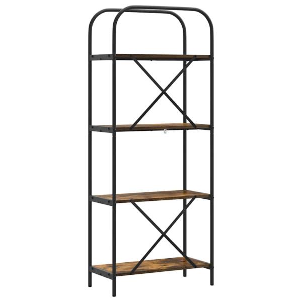 Regal Räuchereiche 60 x 30 x 146 cm Holzwerkstoff