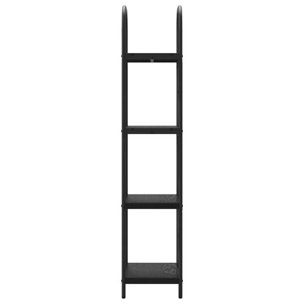 Regal Schwarze Eiche 40 x 30 x 146 cm Holzwerkstoff