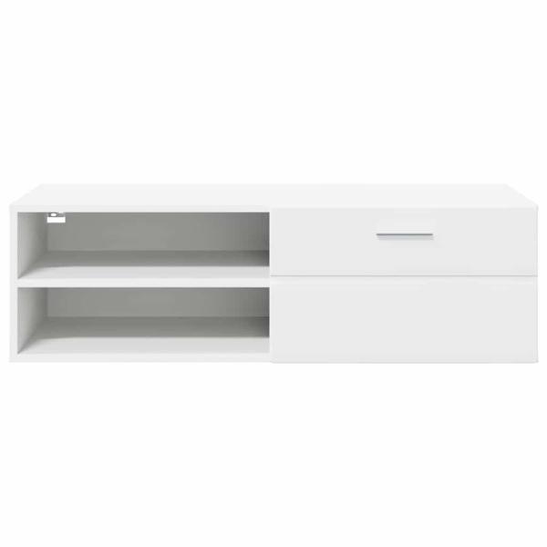 TV-Schränk mit Schubladen Weiß 100.5 x 39 x 30 cm Holzwerkstoff