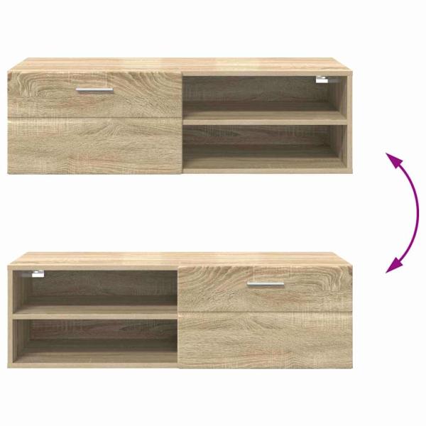 TV-Schränk Sonoma Eiche 100.5 x 39 x 30 cm Holzwerkstoff