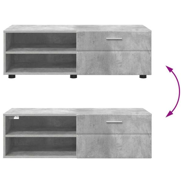 TV-Schränk Hochglanz-Weiß 100.5 x 39 x 30 cm Holzwerkstoff