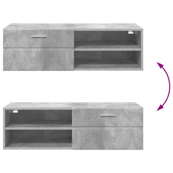 TV-Schränk Hochglanz-Weiß 100.5 x 39 x 30 cm Holzwerkstoff