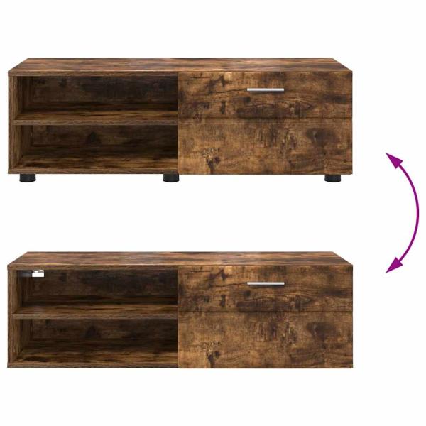 TV-Schränk Räuchereiche 100.5 x 39 x 30 cm Holzwerkstoff