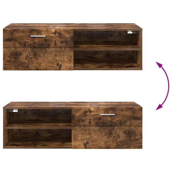 TV-Schränk Räuchereiche 100.5 x 39 x 30 cm Holzwerkstoff