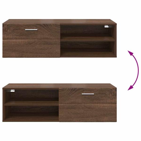 TV-Schränk Braune Eiche 100.5 x 39 x 30 cm Holzwerkstoff