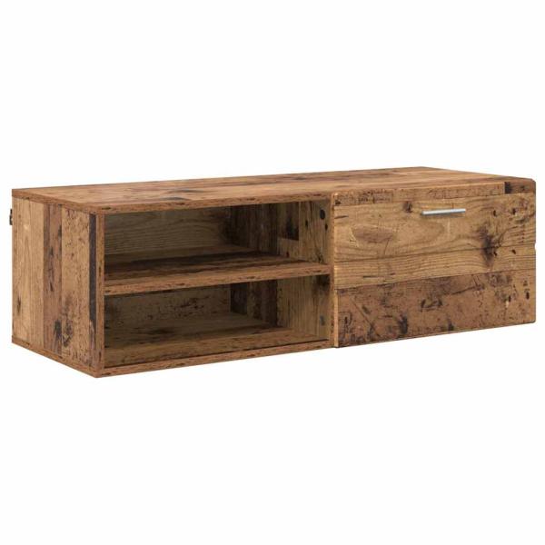 TV-Schränk mit Regal Altholz 100.5 x 39 x 30 cm Holzwerkstoff