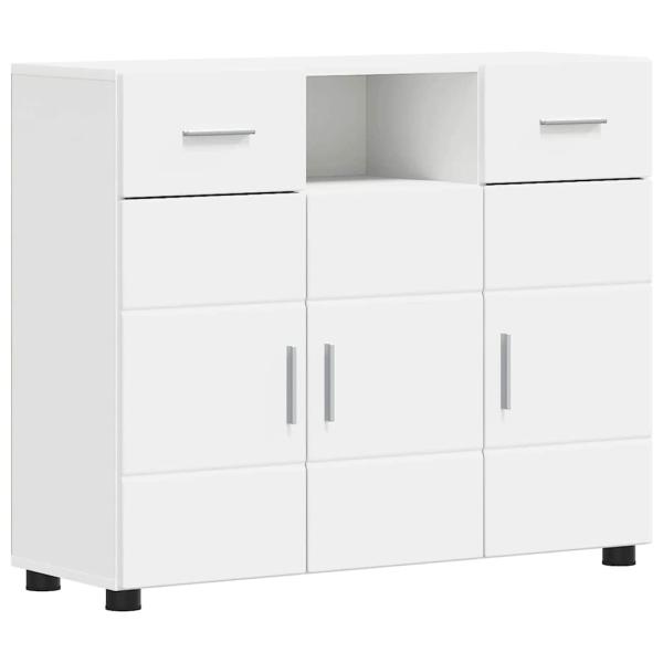 Sideboard mit Schubladen Weiß 88.5 x 30.5 x 73 cm Holzwerkstoff