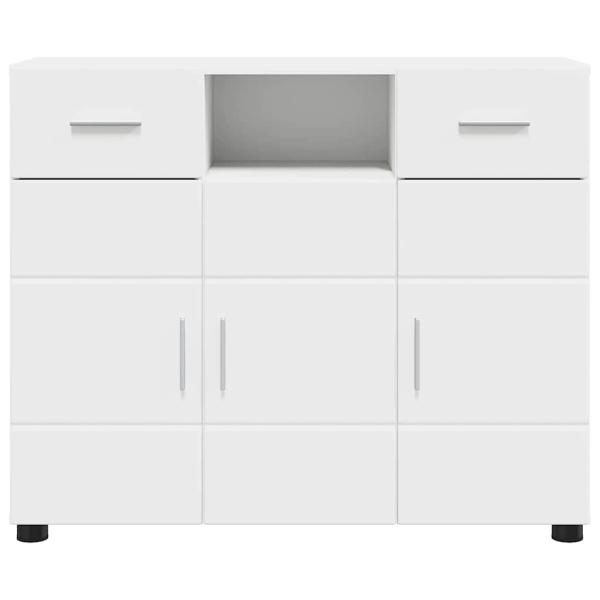 Sideboard mit Schubladen Weiß 88.5 x 30.5 x 73 cm Holzwerkstoff