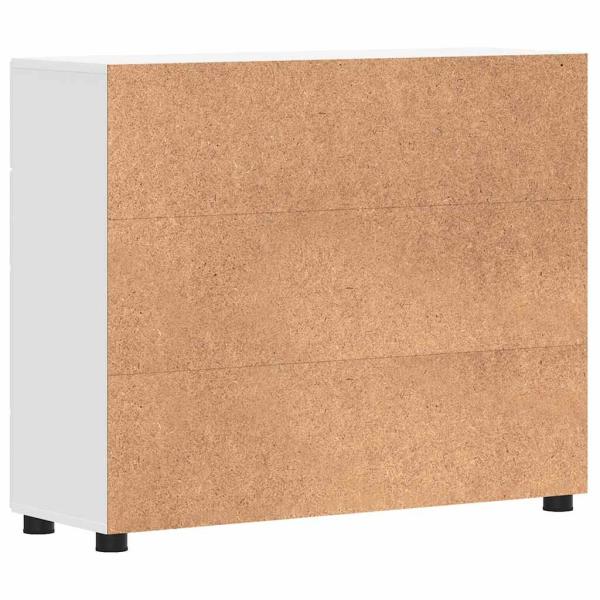 Sideboard mit Schubladen Weiß 88.5 x 30.5 x 73 cm Holzwerkstoff