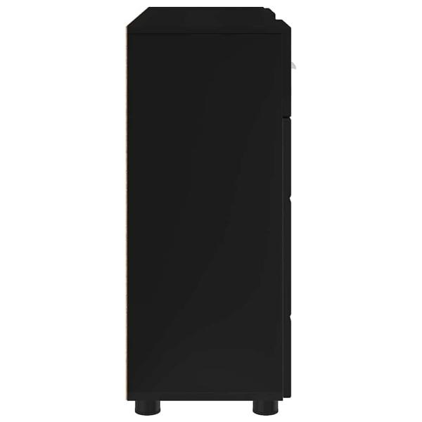 Sideboard mit Tür Schwarz 88.5 x 30.5 x 73 cm Holzwerkstoff