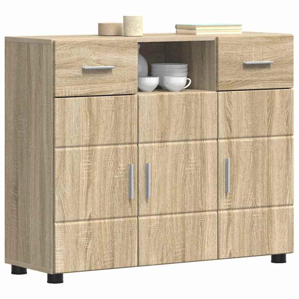Sideboard Sonoma Eiche 88.5 x 30.5 x 73 cm Holzwerkstoff