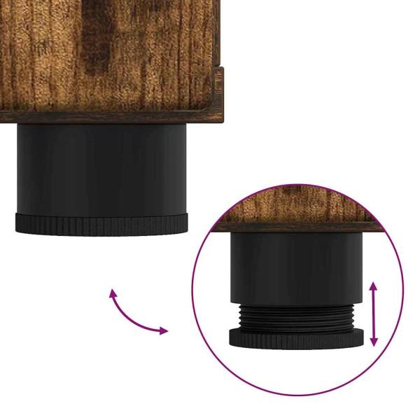 Sideboard Räuchereiche 88.5 x 30.5 x 73 cm Holzwerkstoff