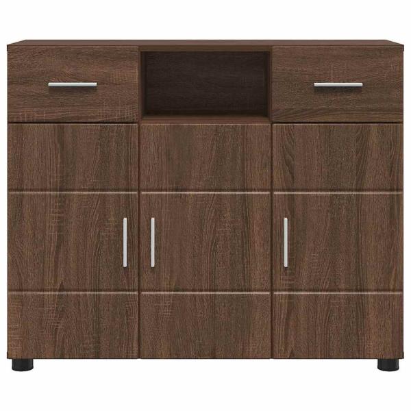 Sideboard Braune Eiche 88.5 x 30.5 x 73 cm Holzwerkstoff