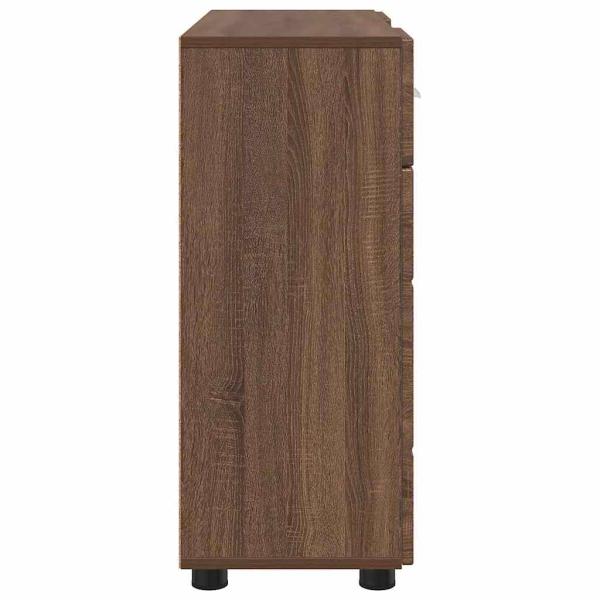 Sideboard Braune Eiche 88.5 x 30.5 x 73 cm Holzwerkstoff