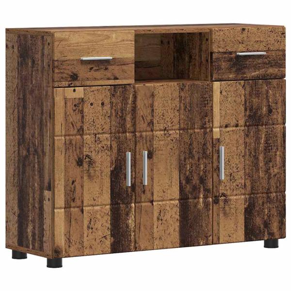 Sideboard mit Tür Altholz 88.5 x 30.5 x 73 cm Holzwerkstoff