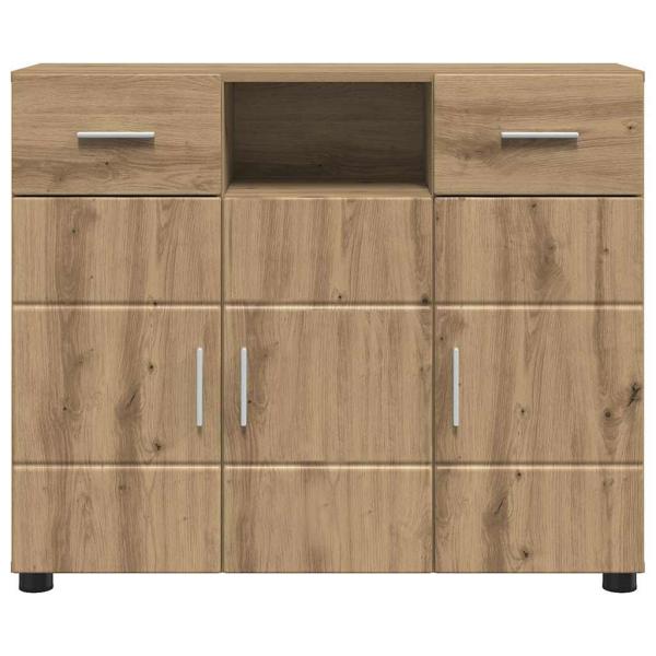 Sideboard Eiche handwerklich 88.5 x 30.5 x 73 cm Holzwerkstoff
