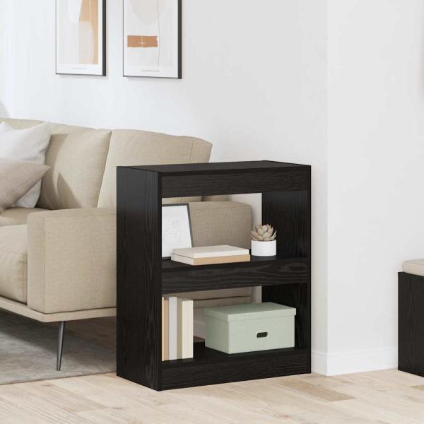 ARDEBO.de - Bücherregal Schwarze Eiche 60 x 30 x 72 cm Holzwerkstoff
