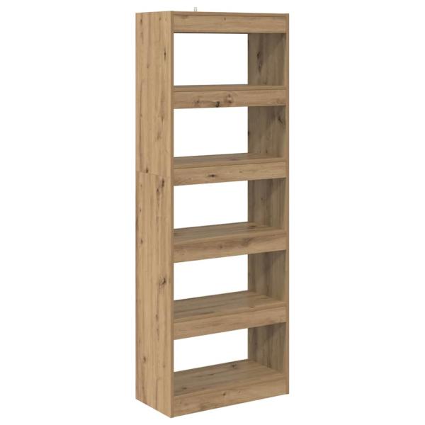 Bücherregal Eiche handwerklich 60 x 30 x 166 cm Holzwerkstoff