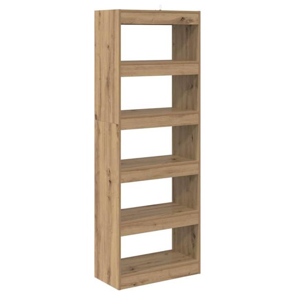 Bücherregal Eiche handwerklich 60 x 30 x 166 cm Holzwerkstoff