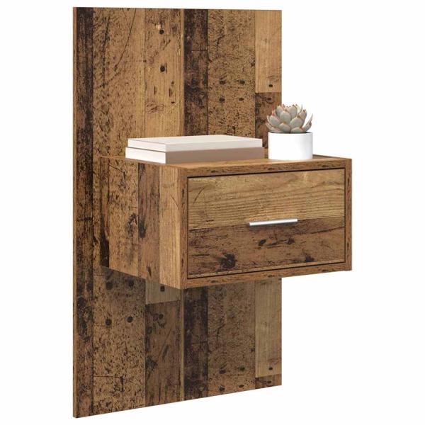 Bettschrank 2 pcs Altholz 48,5 x 32,5 x 80 cm Holzwerkstoff