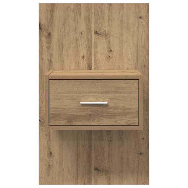 Bettschrank 2 pcs Eiche handwerklich 48,5 x 32,5 x 80 cm