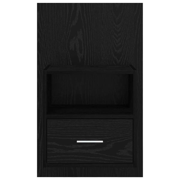 Bettschrank 2 pcs Schwarze Eiche 48,5 x 32,5 x 80 cm