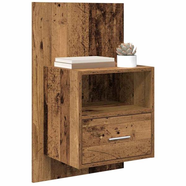 Bettschrank 2 pcs Altholz 48,5 x 32,5 x 80 cm Holzwerkstoff