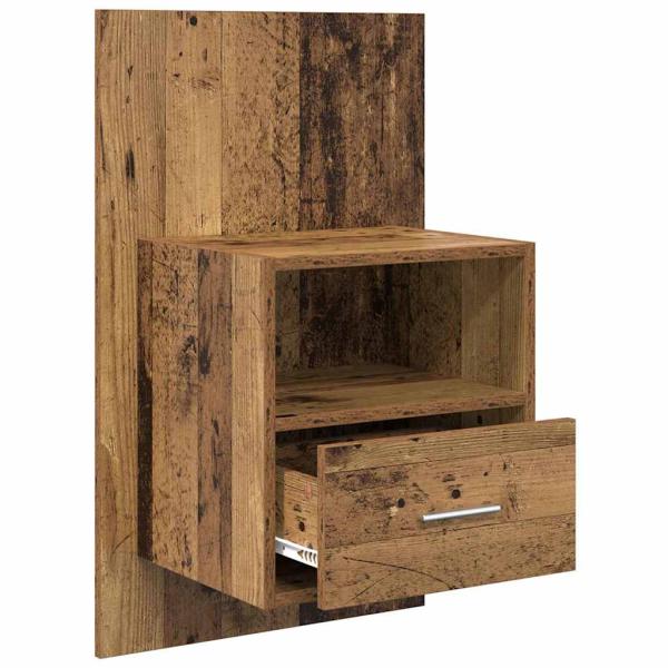 Bettschrank 2 pcs Altholz 48,5 x 32,5 x 80 cm Holzwerkstoff