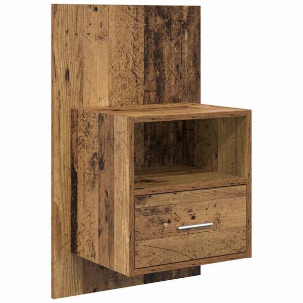 Bettschrank 2 pcs Altholz 48,5 x 32,5 x 80 cm Holzwerkstoff