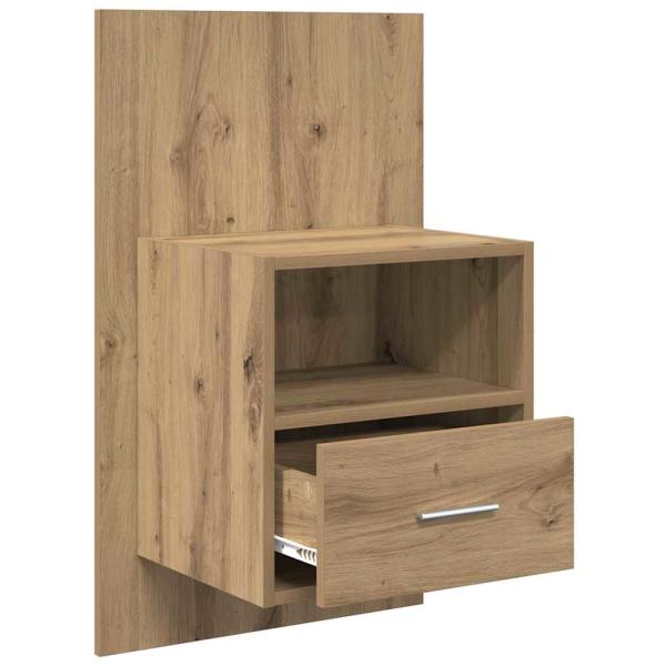Bettschrank 2 pcs Eiche handwerklich 48,5 x 32,5 x 80 cm