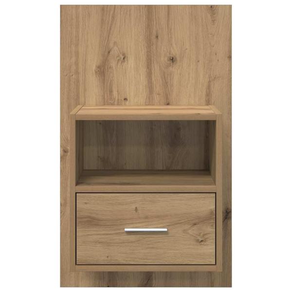 Bettschrank 2 pcs Eiche handwerklich 48,5 x 32,5 x 80 cm