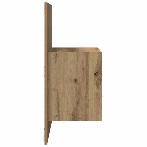 Bettschrank 2 pcs Eiche handwerklich 48,5 x 32,5 x 80 cm