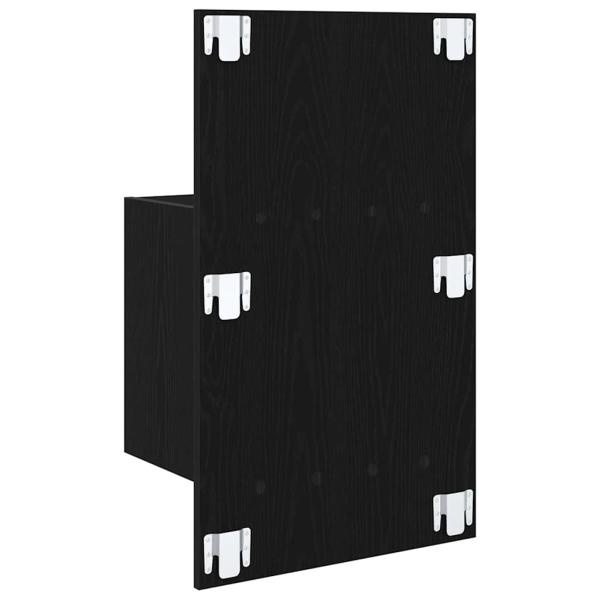 Bettschrank 2 pcs Schwarze Eiche 48,5 x 32,5 x 80 cm
