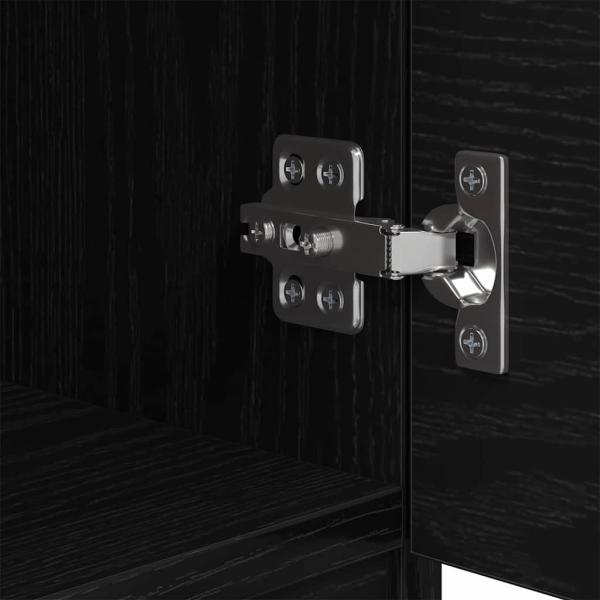 Bettschrank 2 pcs Schwarze Eiche 40 x 39 x 40 cm Holzwerkstoff