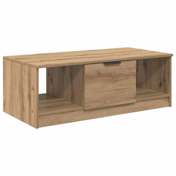 Couchtisch Eiche handwerklich 100 x 50 x 36 cm Holzwerkstoff
