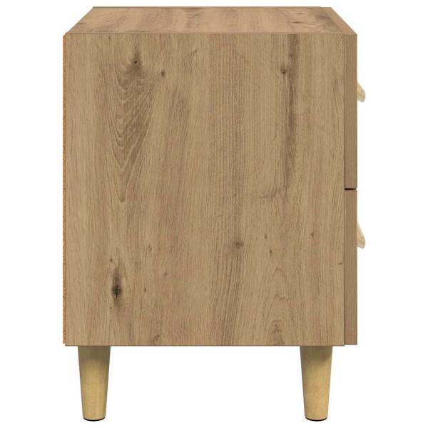 Bettschrank Eiche handwerklich 40 x 35 x 47,5 cm Holzwerkstoff