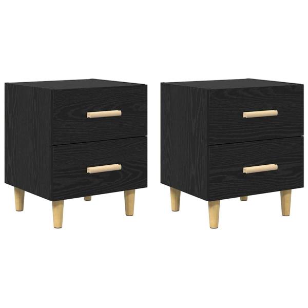 Bettschrank 2 pcs Schwarze Eiche 40 x 35 x 47,5 cm