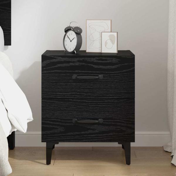 Bettschrank Schwarze Eiche 40 x 35 x 47,5 cm Holzwerkstoff