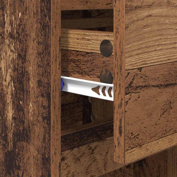 Nachttisch 2 pcs Altholz 40 x 35 x 70 cm Holzwerkstoff