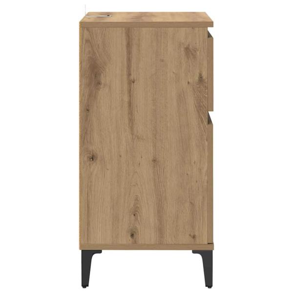 Nachttisch 2 pcs Eiche handwerklich 40 x 35 x 70 cm