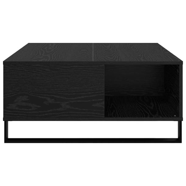 Couchtisch Schwarze Eiche 80 x 80 x 36.5 cm Holzwerkstoff