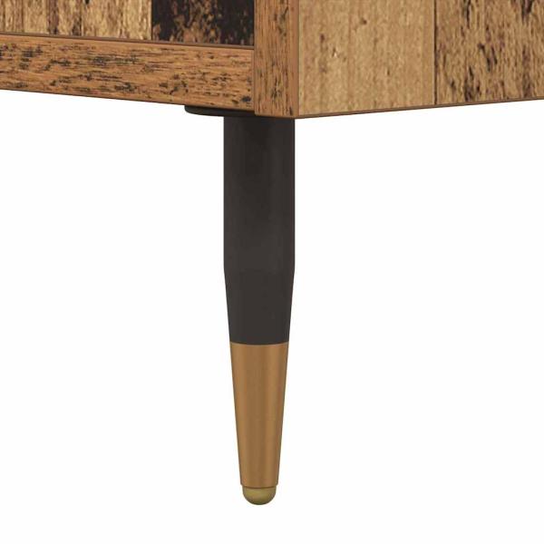 Nachttisch 2 pcs Altholz 40 x 35 x 47,5 cm Holzwerkstoff