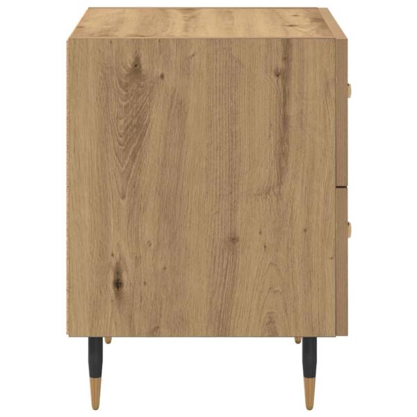 Nachttisch Eiche handwerklich 40 x 35 x 47,5 cm Holzwerkstoff