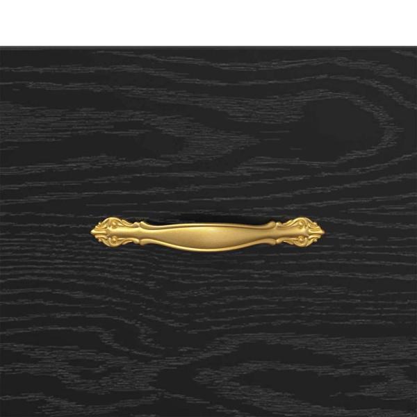 Nachttisch 2 pcs Schwarze Eiche 40 x 35 x 47,5 cm Holzwerkstoff