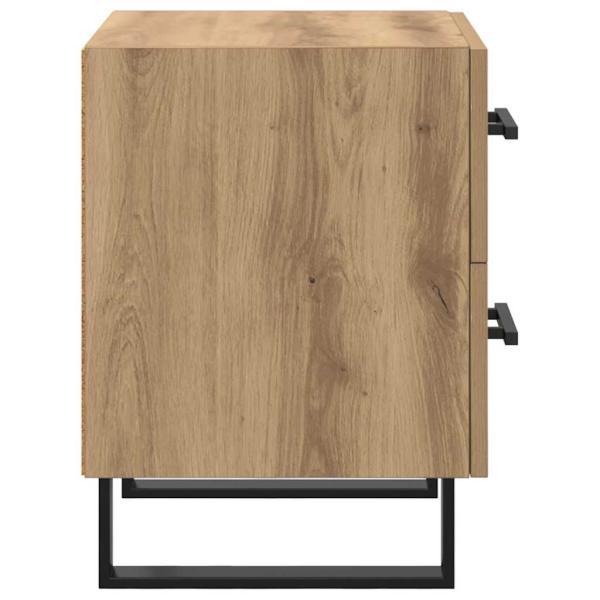 Nachttisch Eiche handwerklich 40 x 35 x 47,5 cm Holzwerkstoff
