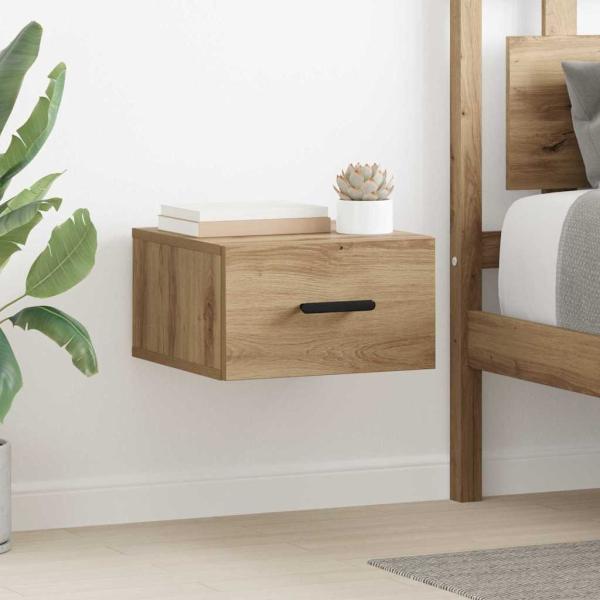 ARDEBO.de - Nachttisch 2 pcs Eiche handwerklich 35 x 35 x 20 cm