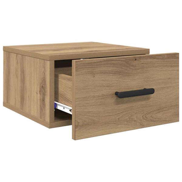 Nachttisch 2 pcs Eiche handwerklich 35 x 35 x 20 cm